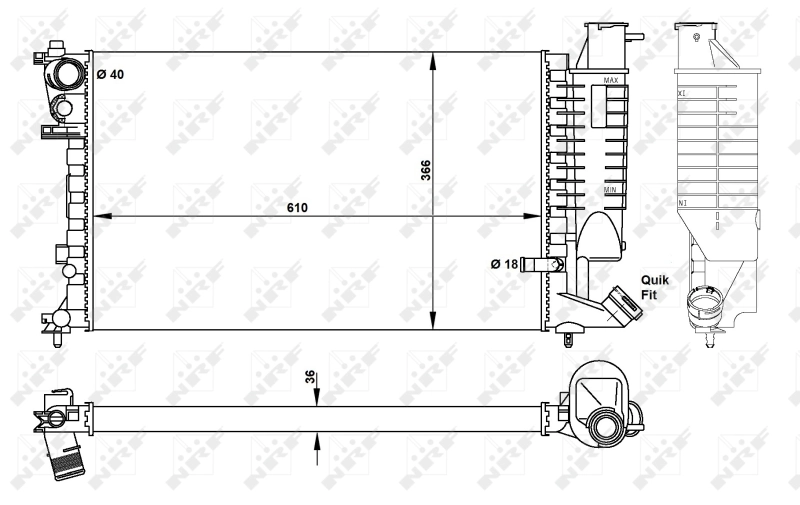 Radiator racire motor