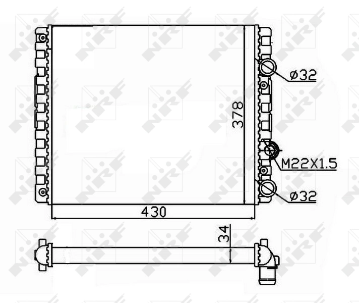 Radiator racire motor