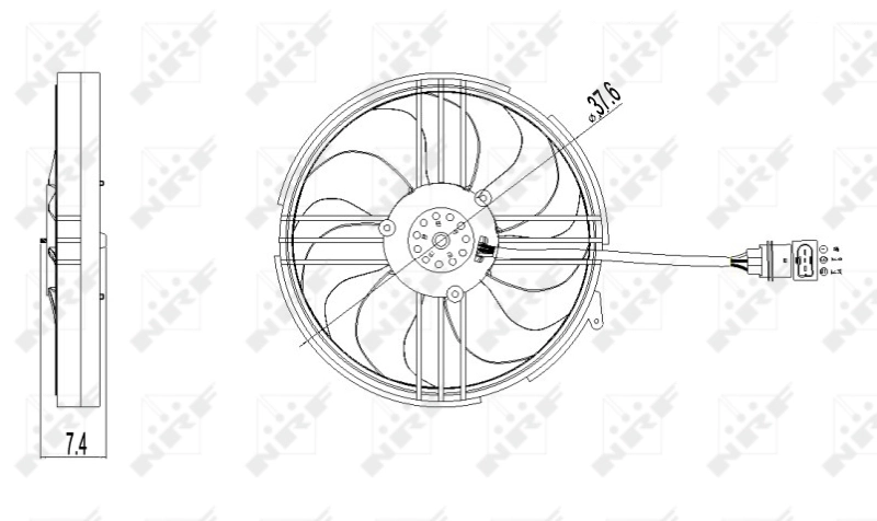 Ventilator radiator racire