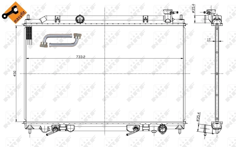 Radiator racire motor