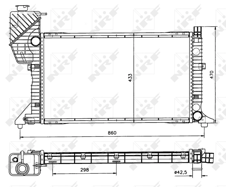 Radiator racire motor