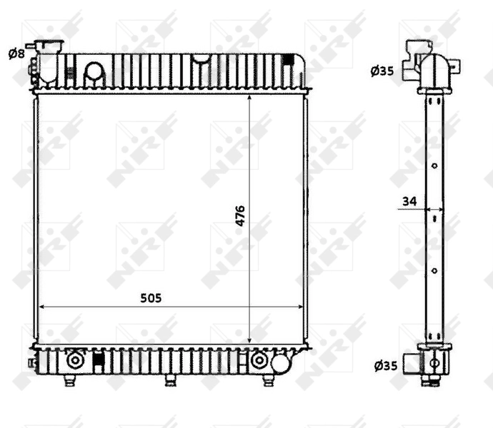 Radiator racire motor