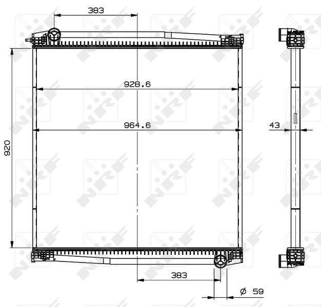 Radiator racire motor