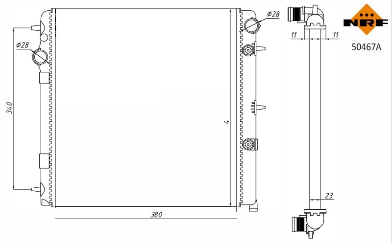 Radiator racire motor