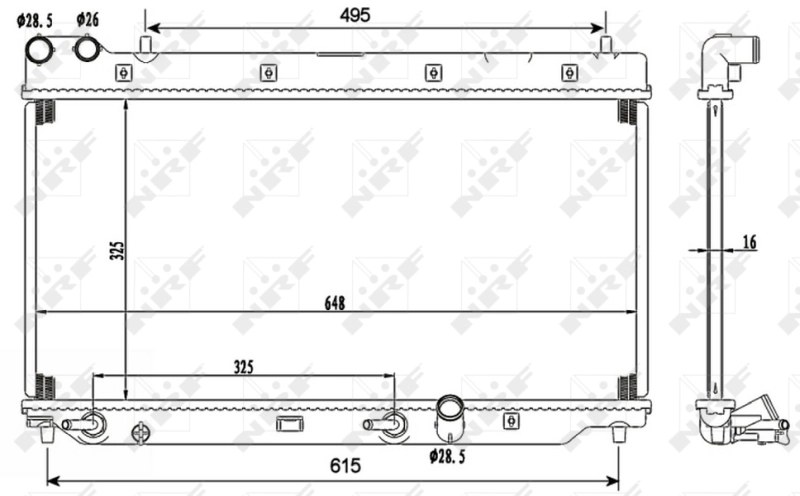 Radiator racire motor