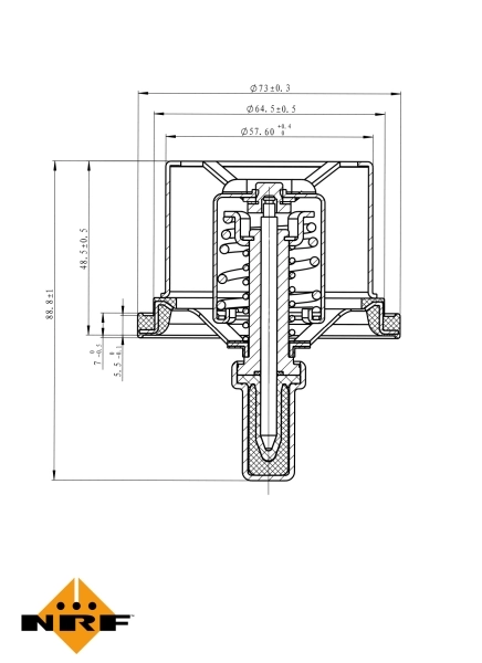 Termostat lichid racire