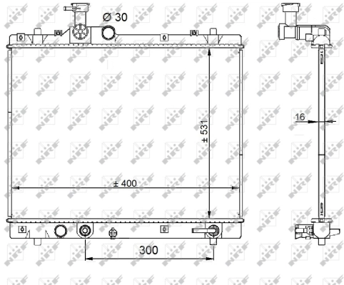 Radiator racire motor