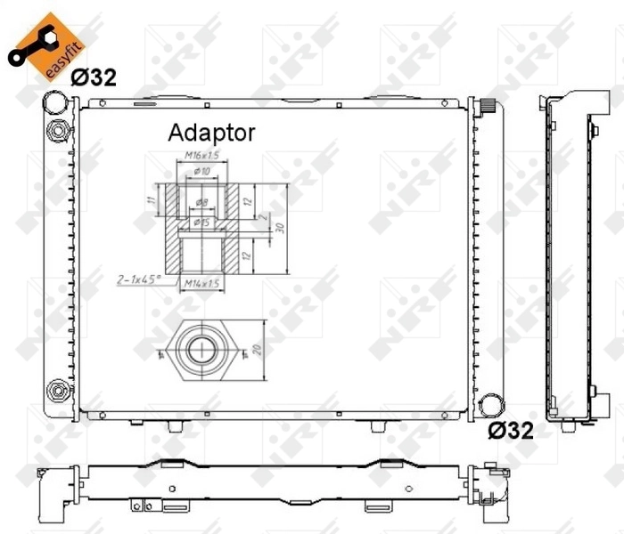 Radiator racire motor