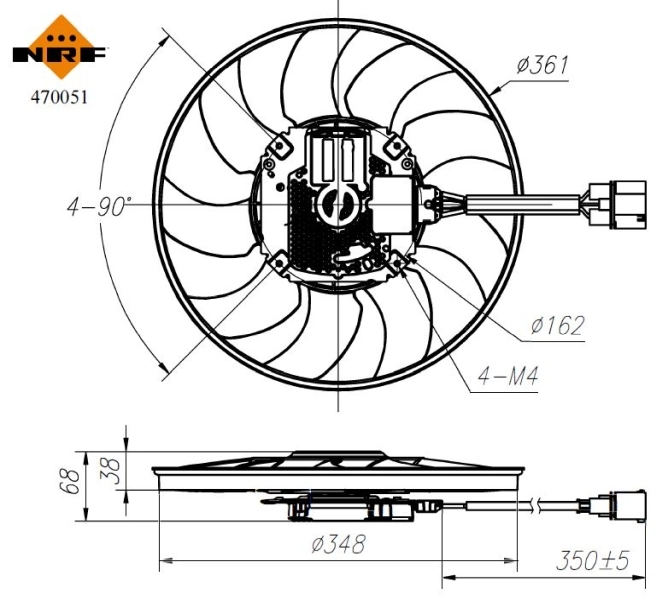 Ventilator radiator racire