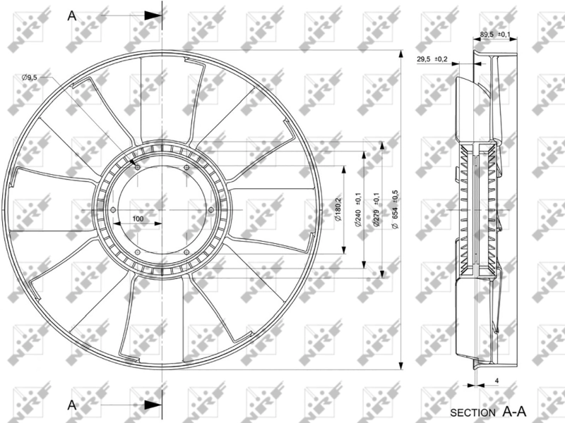 Paleta ventilator racire motor