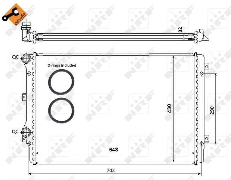 Radiator racire motor
