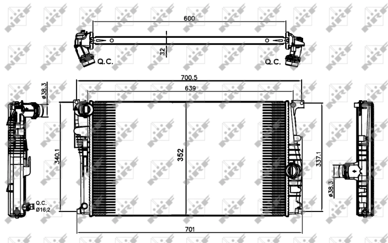 Radiator racire motor