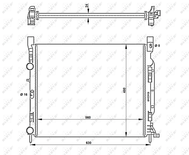 Radiator racire motor