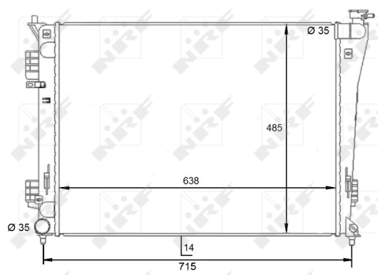 Radiator racire motor