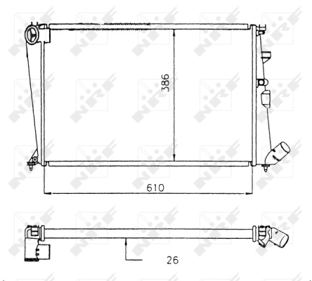 Radiator racire motor