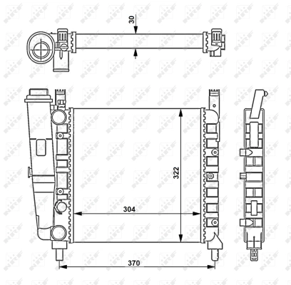 Radiator racire motor