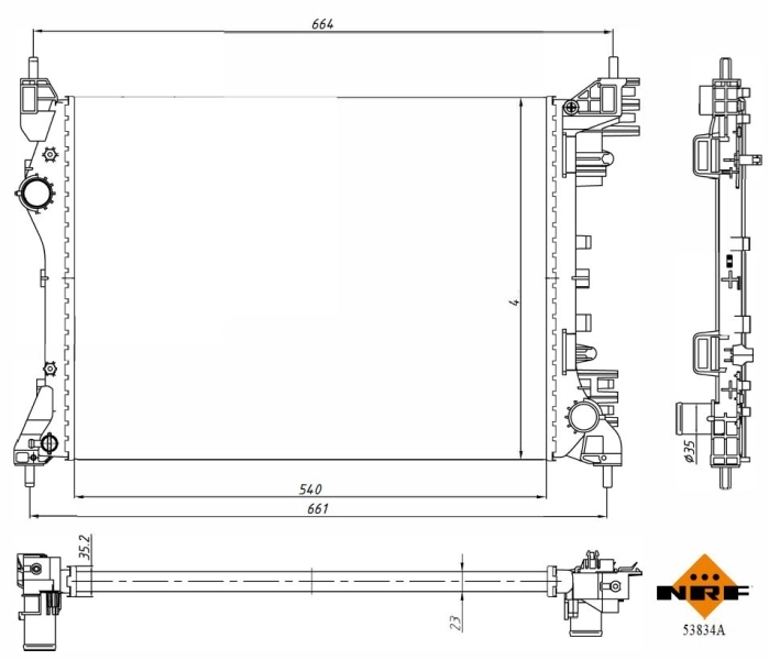 Radiator racire motor