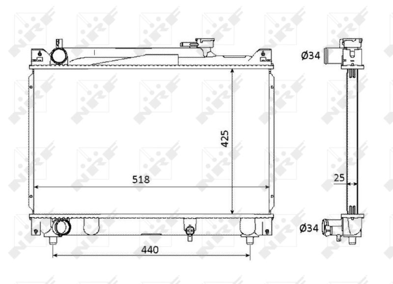 Radiator racire motor
