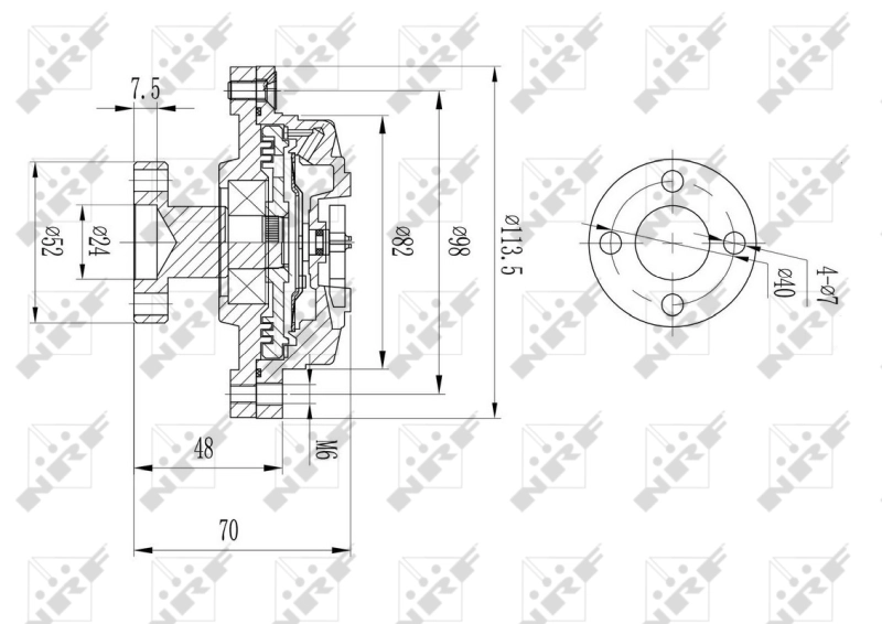 Cupla, ventilator radiator
