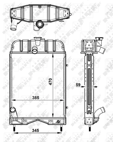 Radiator racire motor
