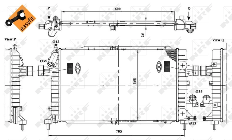 Radiator racire motor