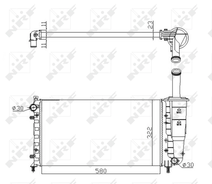 Radiator racire motor