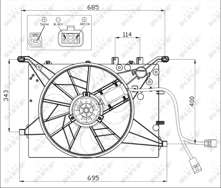 Ventilator radiator racire