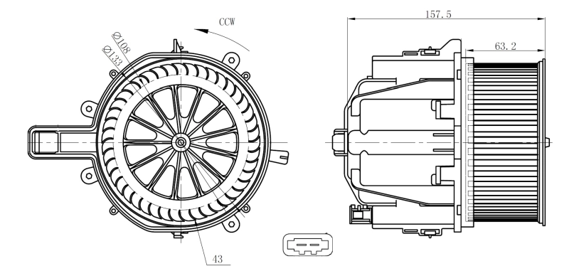 Ventilator habitaclu