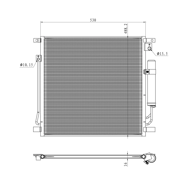Radiator climatizare