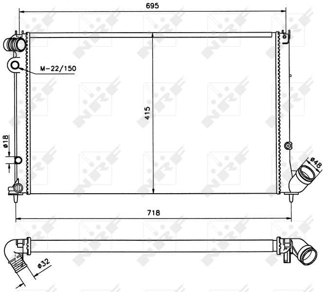 Radiator racire motor