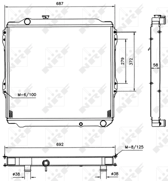 Radiator racire motor