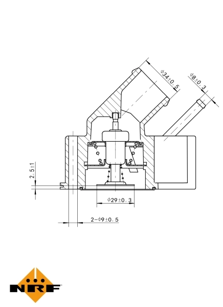 Termostat lichid racire