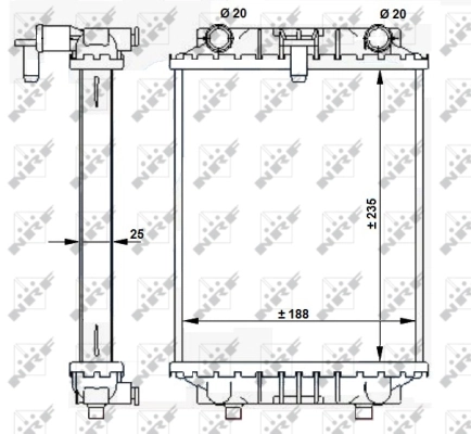Radiator racire motor
