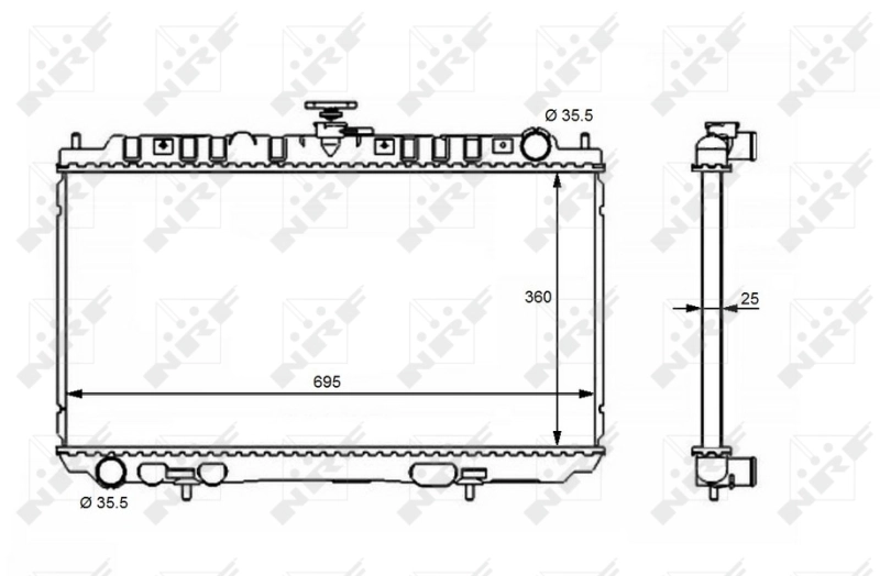 Radiator racire motor