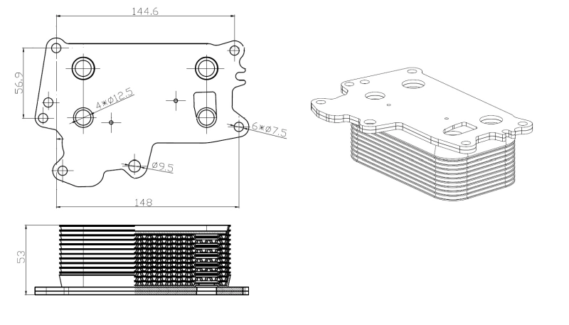 Radiator ulei / termoflot