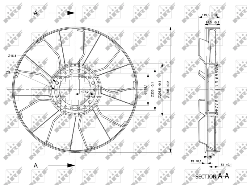 Paleta ventilator racire motor