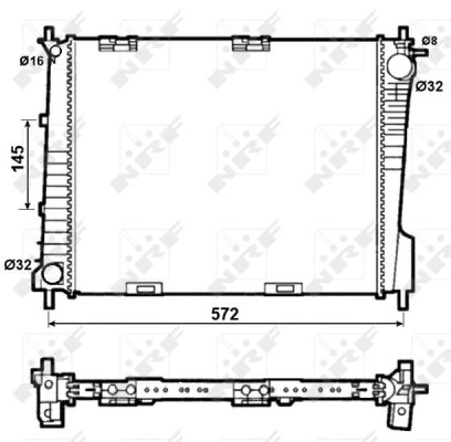 Radiator racire motor