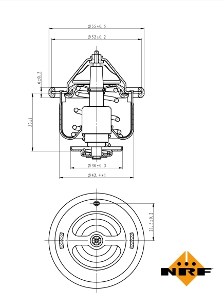 Termostat lichid racire