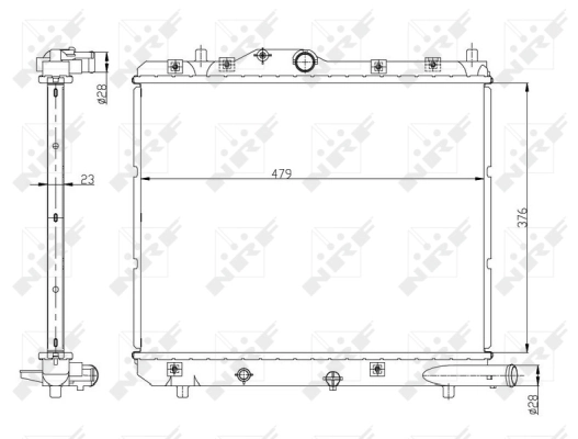 Radiator racire motor
