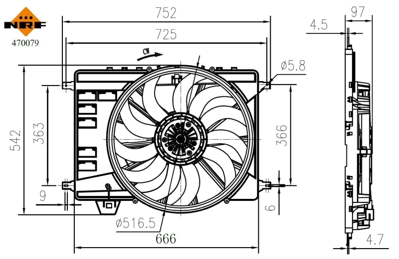 Ventilator radiator racire