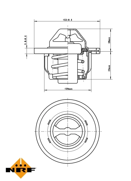 Termostat lichid racire