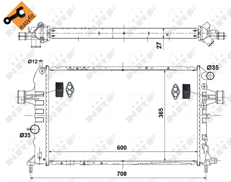 Radiator racire motor