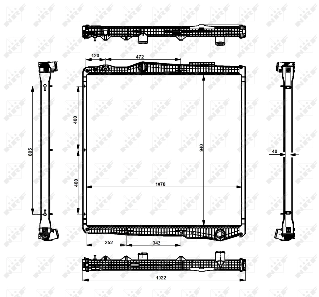 Radiator racire motor