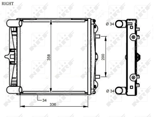 Radiator racire motor