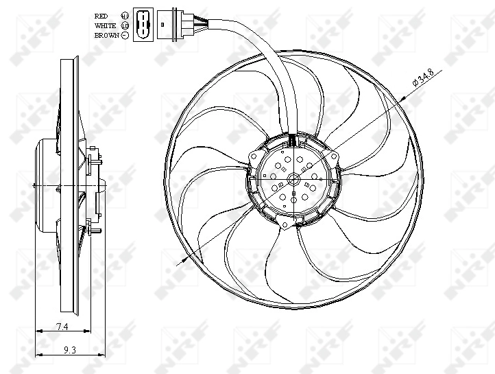 Ventilator radiator racire
