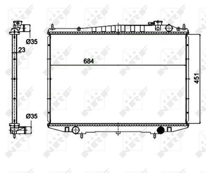Radiator racire motor
