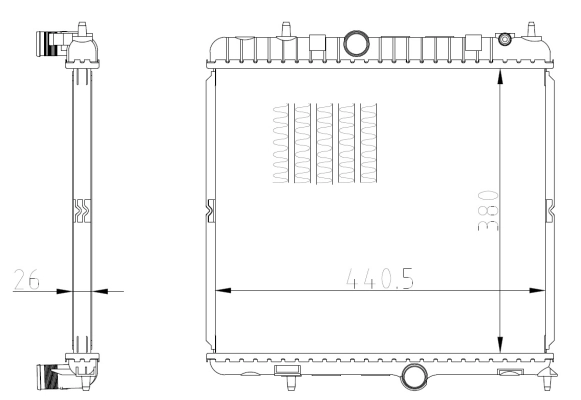 Radiator racire motor