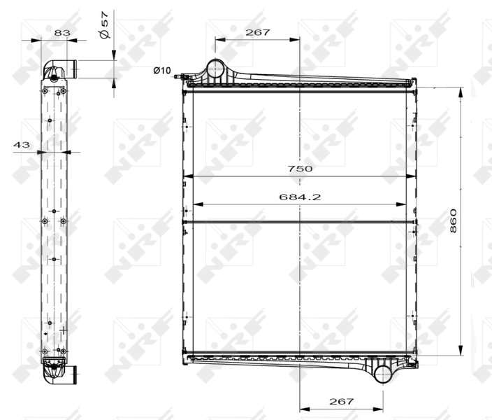 Radiator racire motor
