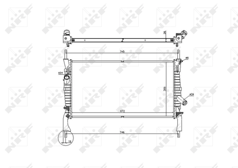 Radiator racire motor