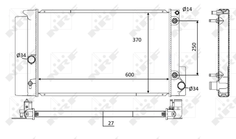 Radiator racire motor